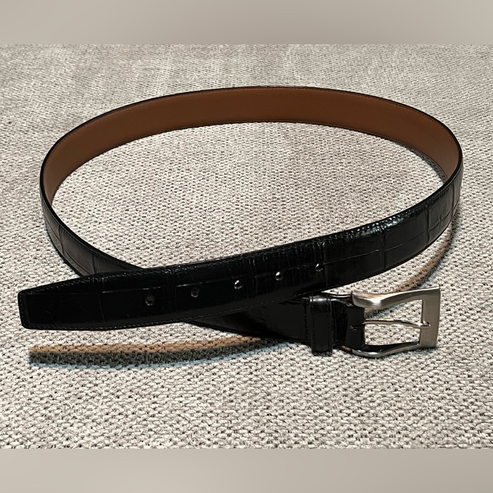 Brighton Men’s‎ Croc Embossed Leather Belt 42